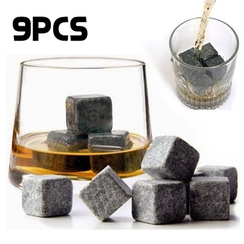 100% Natural Whiskey Stones 9pcs/Set Sipping Ice Mold Whisky Rocks Cooler Party Wedding Gift Christmas Bar Accessories 301-0607
100% Natural Whiskey Stones 9pcs/Set Sipping Ice Mold Whisky Rocks Cooler Party Wedding Gift Christmas Bar Accessories 301-0607