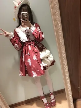 2019 Direct Selling For Brothers Japanese Soft Girls Lolita Retro Musical Instrument Rabbit Wine Red Autumn And Winter Dresses
2019 Direct Selling For Brothers Japanese Soft Girls Lolita Retro Musical Instrument Rabbit Wine Red Autumn And Winter Dresses