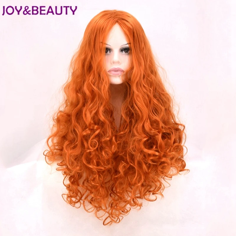 JOY&BEAUTY Womens Wigs Synthetic Hair Heat Resistant Synthetic Wigs Curly Wig Long Orange Wig 24inch
JOY&BEAUTY Womens Wigs Synthetic Hair Heat Resistant Synthetic Wigs Curly Wig Long Orange Wig 24inch