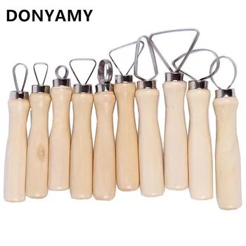 10pcs Pottery Tools Carving Ceramics Clay Sculpture Tool with Stainless Steel Flat Wire DIY Craft Handmade Sculpting Supplies
10pcs Pottery Tools Carving Ceramics Clay Sculpture Tool with Stainless Steel Flat Wire DIY Craft Handmade Sculpting Supplies