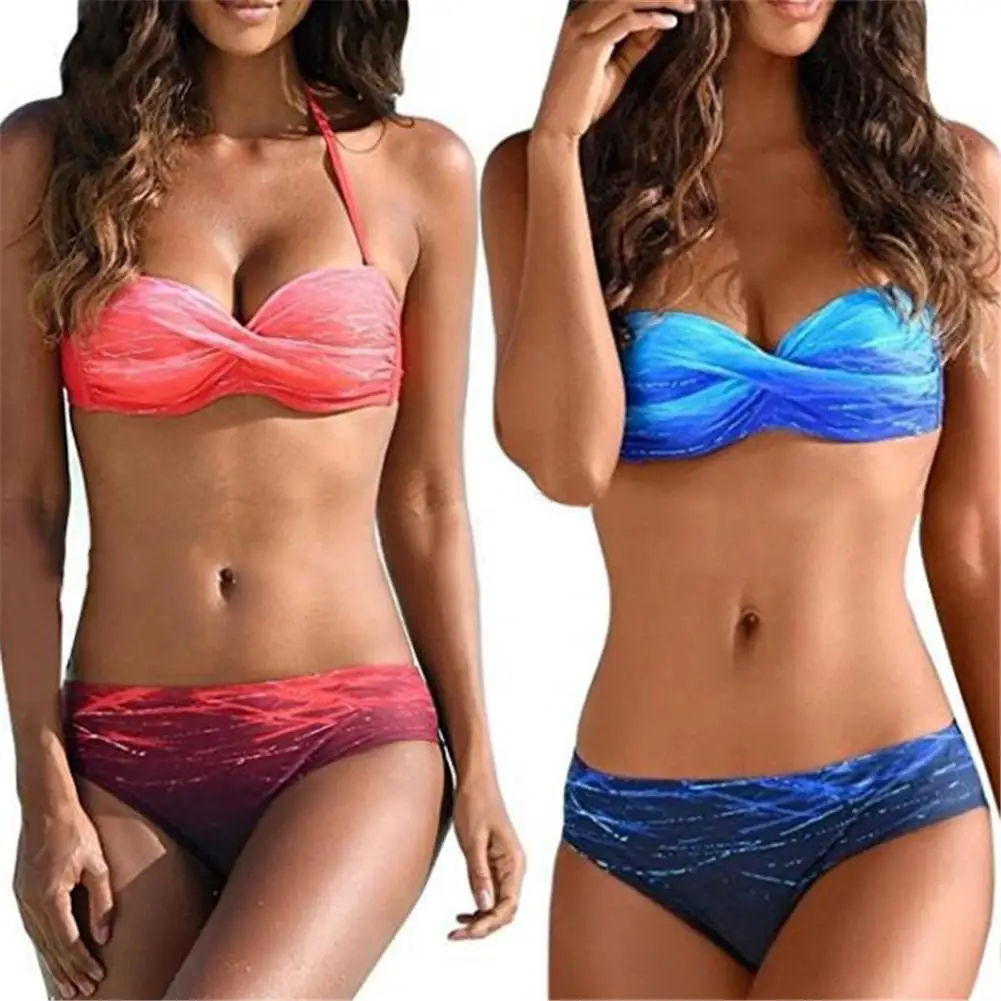Women's Sexy Gradient Color Two Pieces Swimsuit Swimwear Bathing Monokini Push Up sexy Bikini
Women's Sexy Gradient Color Two Pieces Swimsuit Swimwear Bathing Monokini Push Up sexy Bikini