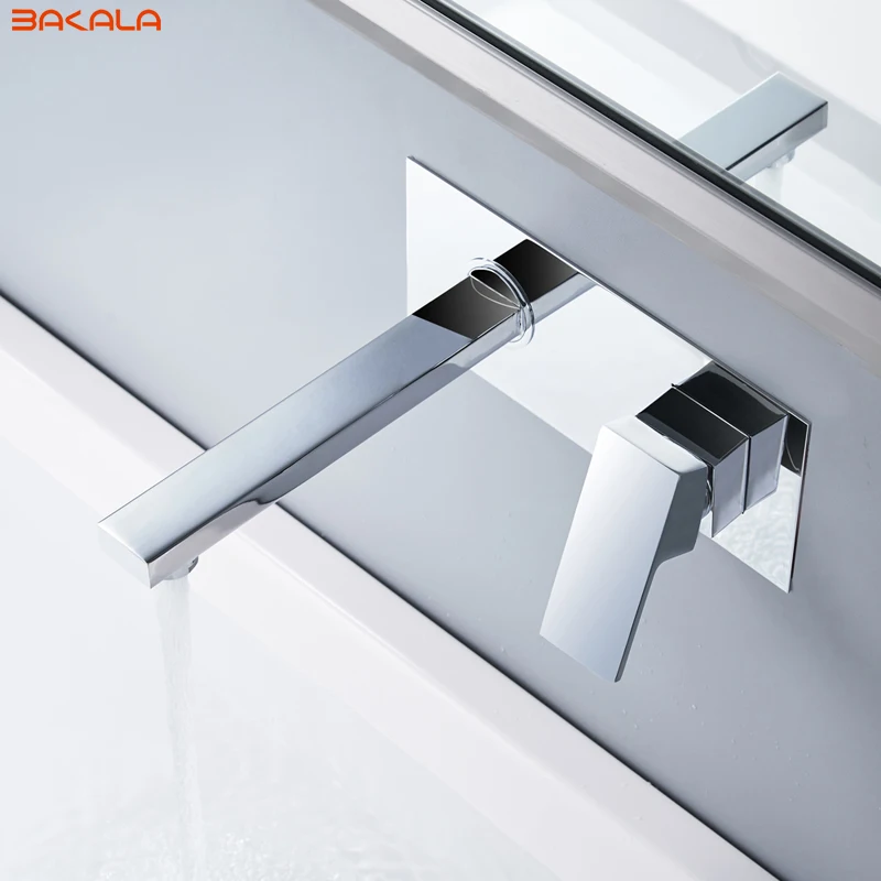 BAKALA Free shipping Modern Bathroom Basin Sink Faucet Wall Mounted Square Chrome Brass Mixer Tap With Embedded Box LT-320R
BAKALA Free shipping Modern Bathroom Basin Sink Faucet Wall Mounted Square Chrome Brass Mixer Tap With Embedded Box LT-320R