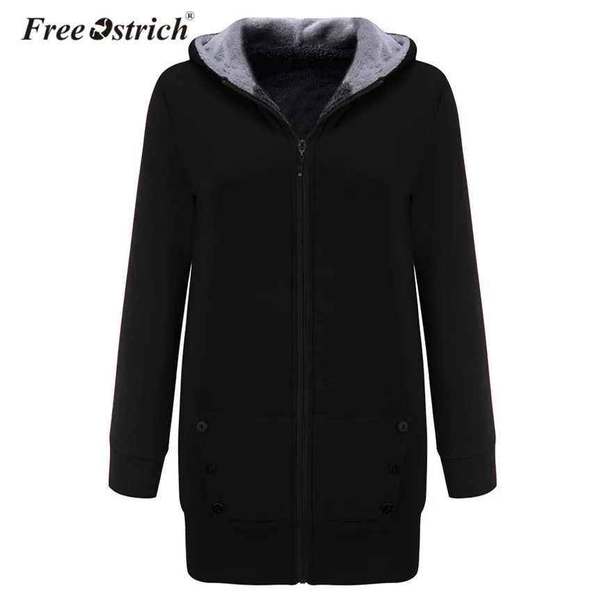 Free Ostrich Luxury Sweatshirt Women Winter Thick Warm Long Sleeve Zipper Pocket Hooded Outerwear Coat Casual Overcoat Female
Free Ostrich Luxury Sweatshirt Women Winter Thick Warm Long Sleeve Zipper Pocket Hooded Outerwear Coat Casual Overcoat Female