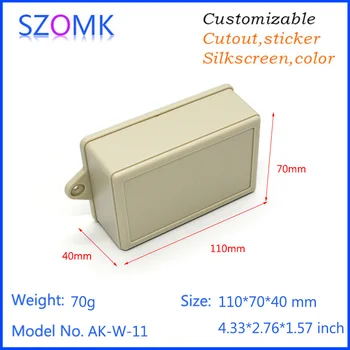 10pcs a lot szomk diy plastic abs material instrument electronics enclosure project box for pcb 110*70*40mm
10pcs a lot szomk diy plastic abs material instrument electronics enclosure project box for pcb 110*70*40mm