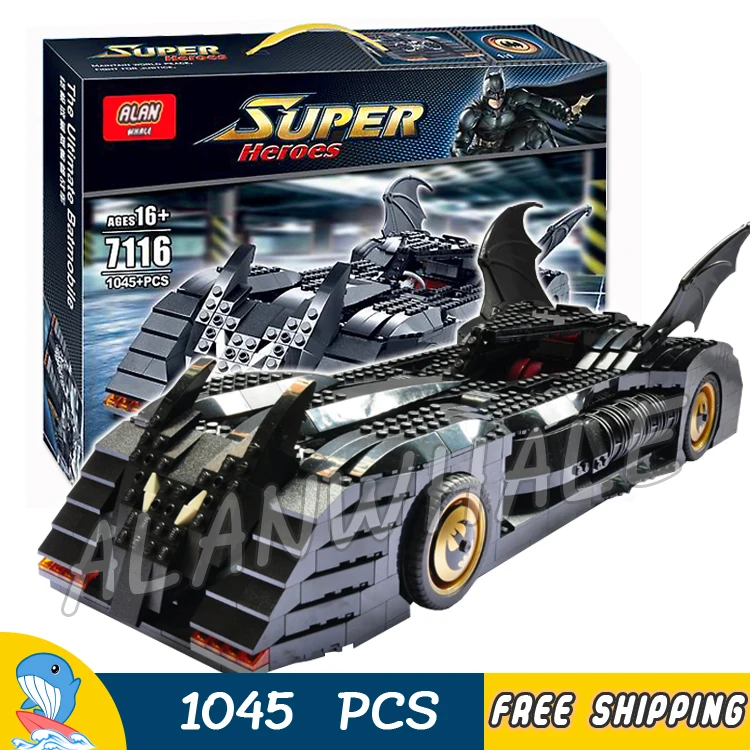 1045pcs Super Heroes Batman Batmobile Ultimate Collectors Edition 7116 Model Building Block Toys Bricks Compatible With lago
1045pcs Super Heroes Batman Batmobile Ultimate Collectors Edition 7116 Model Building Block Toys Bricks Compatible With lago