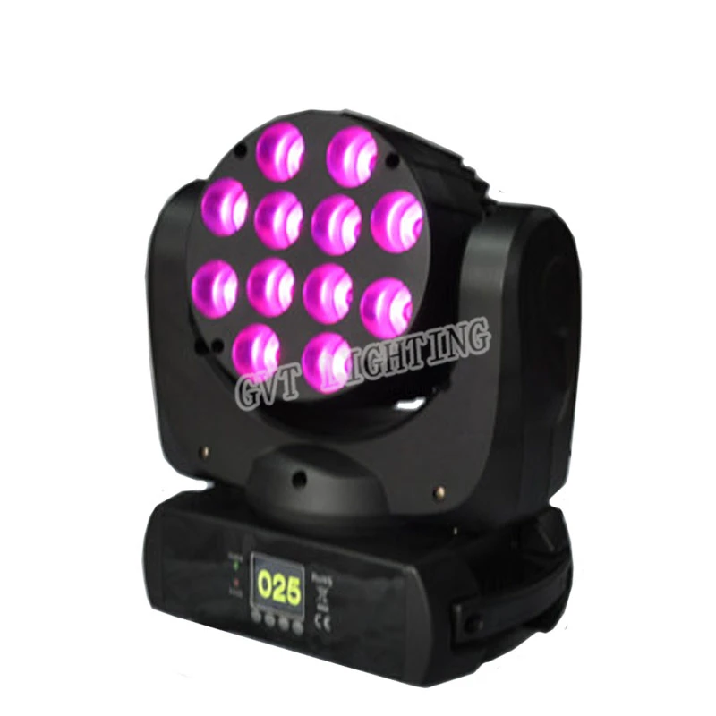 Сцсветильник движущийся головной Луч 12x12 Вт RGBW 4 в 1 Cree светильник DMX 9/16 каналов DJ