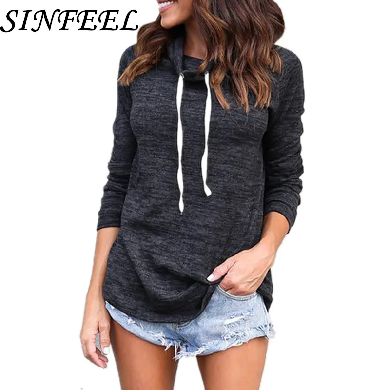 SINFEEL Women Hoodies 2018 Autumn Winter Sweatshirts Female Turtle Neck Casual Tops Moletom Feminino Harajuku Pullover sudaderas
SINFEEL Women Hoodies 2018 Autumn Winter Sweatshirts Female Turtle Neck Casual Tops Moletom Feminino Harajuku Pullover sudaderas