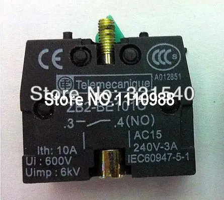 10pcs Telemecanique ZB2-BE101C/XB2-BE101C Normally Open NO Pushbutton Joystick Switch Contact Block Replaces TELE 10A 600V
10pcs Telemecanique ZB2-BE101C/XB2-BE101C Normally Open NO Pushbutton Joystick Switch Contact Block Replaces TELE 10A 600V