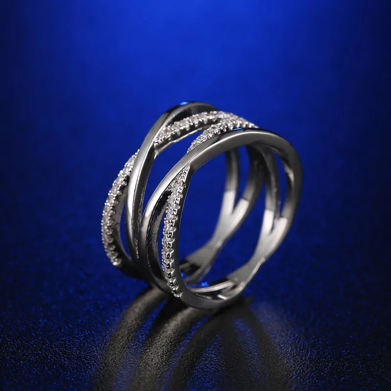 FYM Fashion Silver Color Boho Style Cubic Zircon Ring Finger Rope Pattern Jewelry Bridal Rings For Wedding Women Party
FYM Fashion Silver Color Boho Style Cubic Zircon Ring Finger Rope Pattern Jewelry Bridal Rings For Wedding Women Party