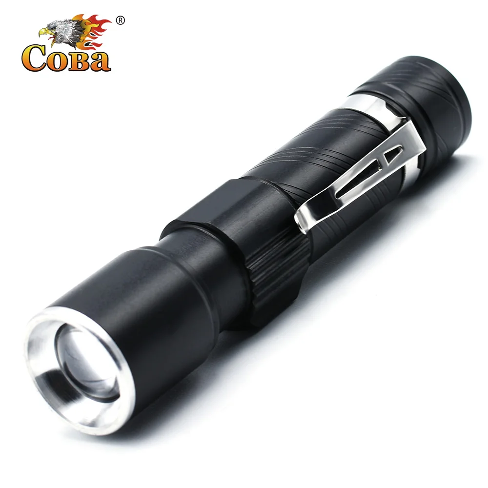 Coba flashlight usb rechargeable torch holding clip mini flashlight led Q5/T6 light bulb zoomable 3 switch mode torch outdoor
Coba flashlight usb rechargeable torch holding clip mini flashlight led Q5/T6 light bulb zoomable 3 switch mode torch outdoor