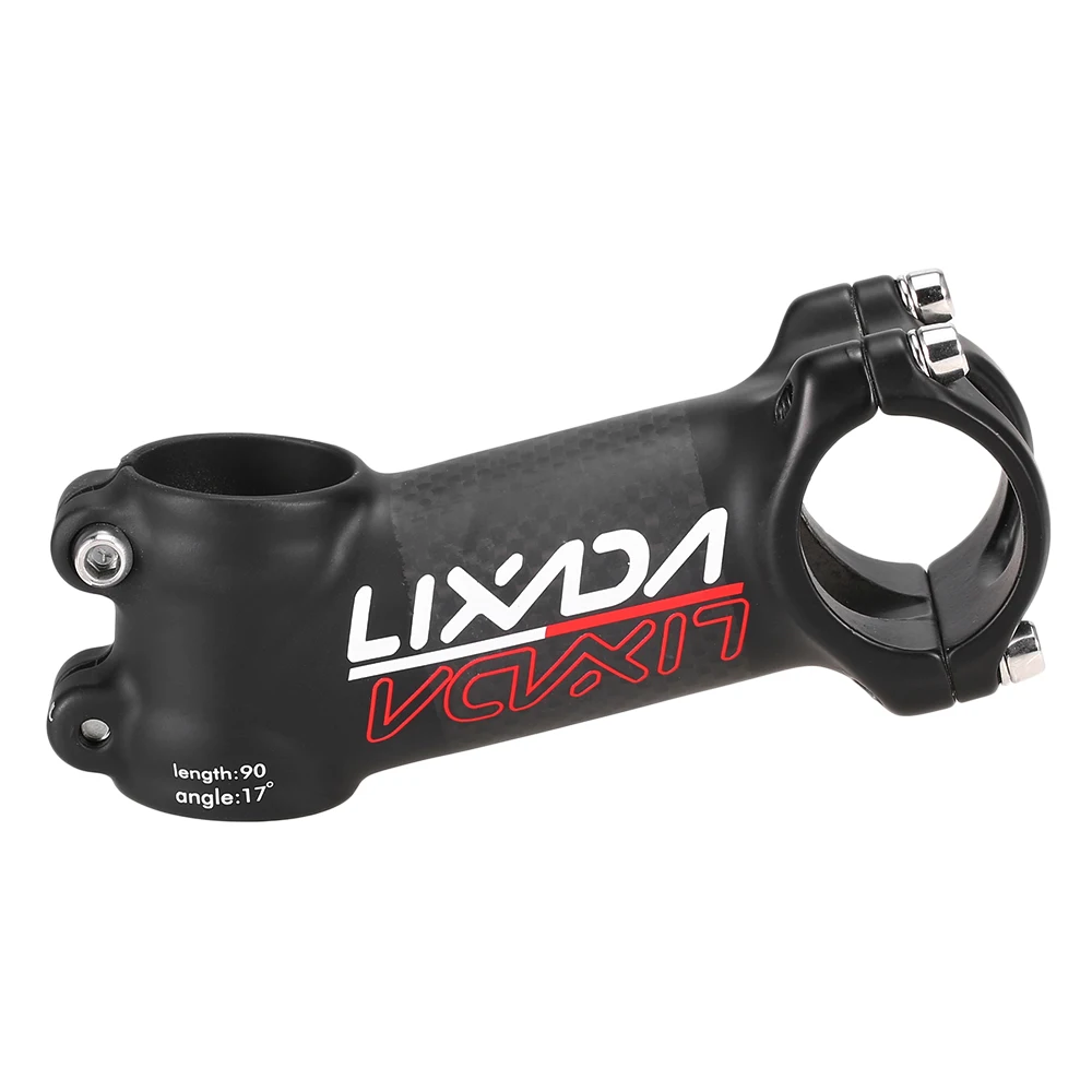 Lixada 90mm MTB Rod Stem Extension Bicycle Wheel Steering Lightweight Carbon Fiber Handlebar Stem 6 Degree 17 Degree
Lixada 90mm MTB Rod Stem Extension Bicycle Wheel Steering Lightweight Carbon Fiber Handlebar Stem 6 Degree 17 Degree