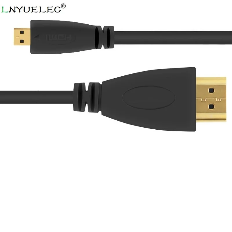 LNYUELEC 0.5m 1m 2m 3m 5m MICRO HDMI to HDMI cable with Ethernet Gold Plated for Cell phones 2M for win8 4kx2k 3D PS3 XBOX con
LNYUELEC 0.5m 1m 2m 3m 5m MICRO HDMI to HDMI cable with Ethernet Gold Plated for Cell phones 2M for win8 4kx2k 3D PS3 XBOX con