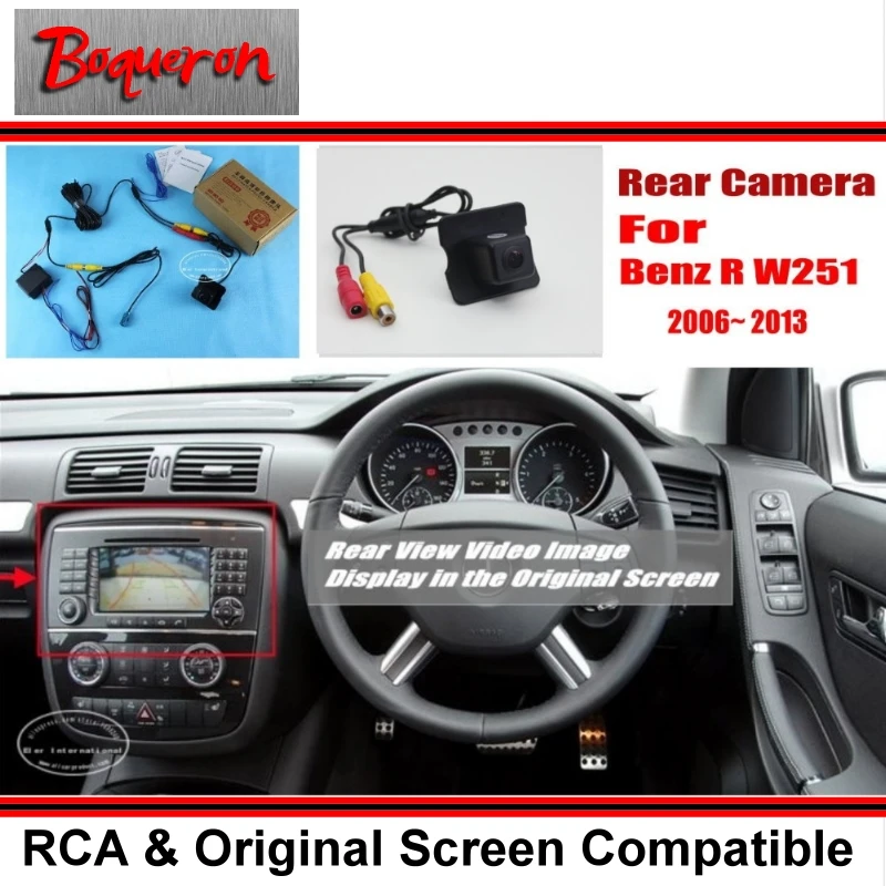 Car Rear View Camera / Back Up Reverse Camera For Mercedes Benz R W251 2006~2013 / RCA & Original Screen Compatible
Car Rear View Camera / Back Up Reverse Camera For Mercedes Benz R W251 2006~2013 / RCA & Original Screen Compatible