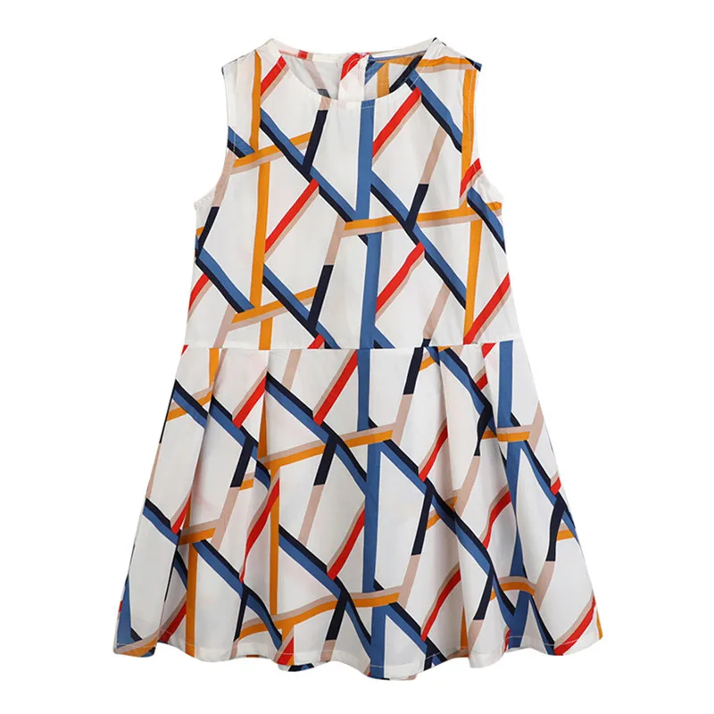 6 to 14 years kids & teenager girls summer geometric print cotton fit and flare dress children fashion casual sleeveless dress
6 to 14 years kids & teenager girls summer geometric print cotton fit and flare dress children fashion casual sleeveless dress