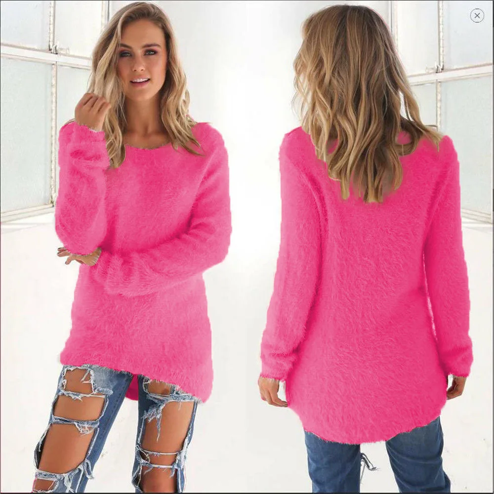 New Fashion Women's Sweater Autumn Winter Knitted Long Sweater Women Solid Long Sleeve Womens Jumper Soft Pullover Pull Femme
New Fashion Women's Sweater Autumn Winter Knitted Long Sweater Women Solid Long Sleeve Womens Jumper Soft Pullover Pull Femme