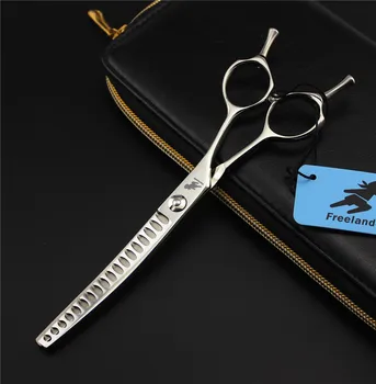 6.5INCH 18 big teeth curved Pet Dog Scissors Thinning Scissors with Scissors Bag
6.5INCH 18 big teeth curved Pet Dog Scissors Thinning Scissors with Scissors Bag