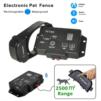 Waterproof Rechargeable 2500 mxm Range PET Dog Electronic Fence System & Dog Training Collar
Waterproof Rechargeable 2500 mxm Range PET Dog Electronic Fence System & Dog Training Collar