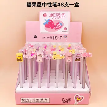 48pcs Gel Pens Cartoon Candy Sugar black colored gel-inkpens for writing Cute stationery office school supplies 0.5mm
48pcs Gel Pens Cartoon Candy Sugar black colored gel-inkpens for writing Cute stationery office school supplies 0.5mm