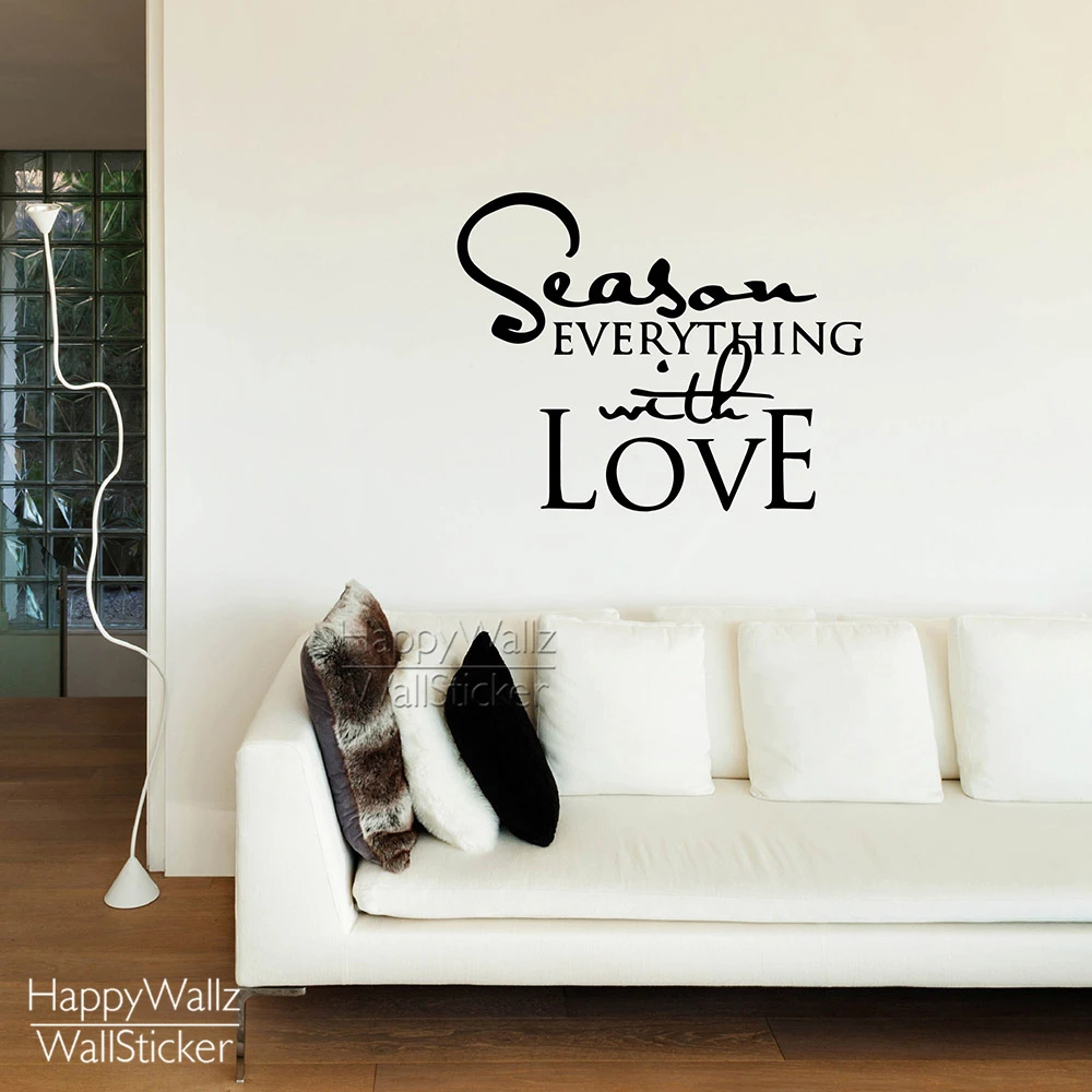 Season Everything With Love Quote Wall Sticker Inspirational Quote Wall Decal DIY Removable Easy Decors Vinyl Wall Art 580Q
Season Everything With Love Quote Wall Sticker Inspirational Quote Wall Decal DIY Removable Easy Decors Vinyl Wall Art 580Q