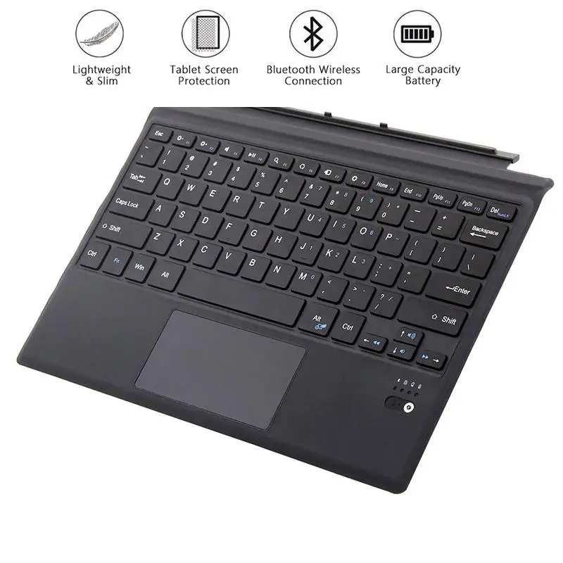 BEESCLOVER для Microsoft Surface pro3/4/5 Bluetooth клавиатура планшет беспроводная Магнитная