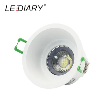 

LEDIARY Round Deep Concave Downlights Ring LED Bulb Replaceable MR16 GU5.3/GU10 12V 85-265V 75mm Hole Ceiling Spotlight 2.5 Inch
