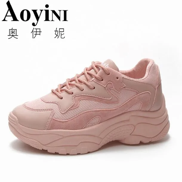 Women's Chunky Sneakers 2018 Fashion Basket Women Platform Shoes Lace Up Pink Woman Trainers High Tops Vulcanized Dad Shoes
Women's Chunky Sneakers 2018 Fashion Basket Women Platform Shoes Lace Up Pink Woman Trainers High Tops Vulcanized Dad Shoes