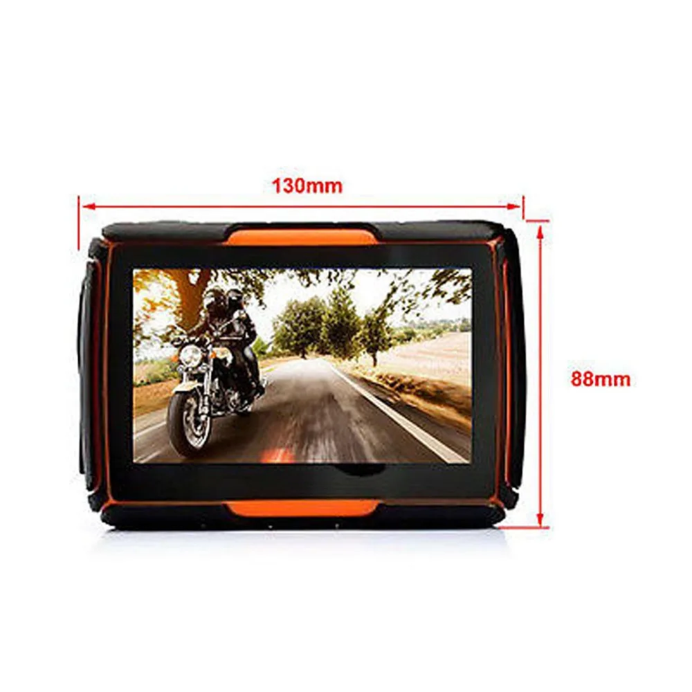 4 3 дюймовый 256M RAM 8GB Flash водонепроницаемый мотоцикл GPS Bluetooth навигатор SAT NAV