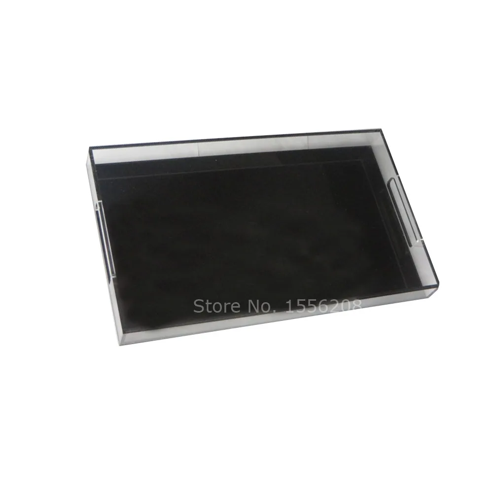 Premium Stackable Acrylic Tray Tea tray And Coffee Table Tray Breakfast Tray Clear Lucite Serving Tray With Handles Black Bottom
Premium Stackable Acrylic Tray Tea tray And Coffee Table Tray Breakfast Tray Clear Lucite Serving Tray With Handles Black Bottom