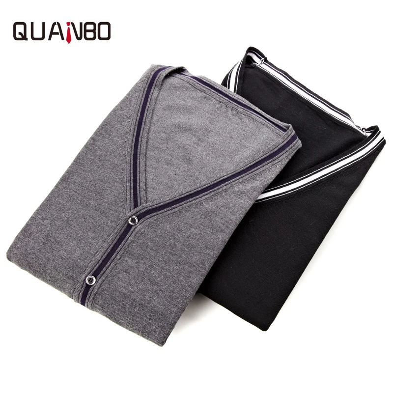 QUANBO 2019 New Arrival Autumn Cardigan Sweater High Quality Fashion Striped V Neck Knittted Male Sweaters Brand Clothing
QUANBO 2019 New Arrival Autumn Cardigan Sweater High Quality Fashion Striped V Neck Knittted Male Sweaters Brand Clothing