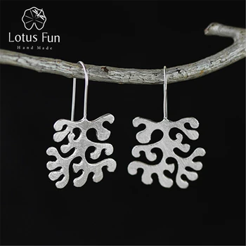 Lotus Fun Real 925 Sterling Silver Natural Handmade Designer Fine Jewelry Ethnic Irregular Tree Dangle Earrings for Women Brinco
Lotus Fun Real 925 Sterling Silver Natural Handmade Designer Fine Jewelry Ethnic Irregular Tree Dangle Earrings for Women Brinco