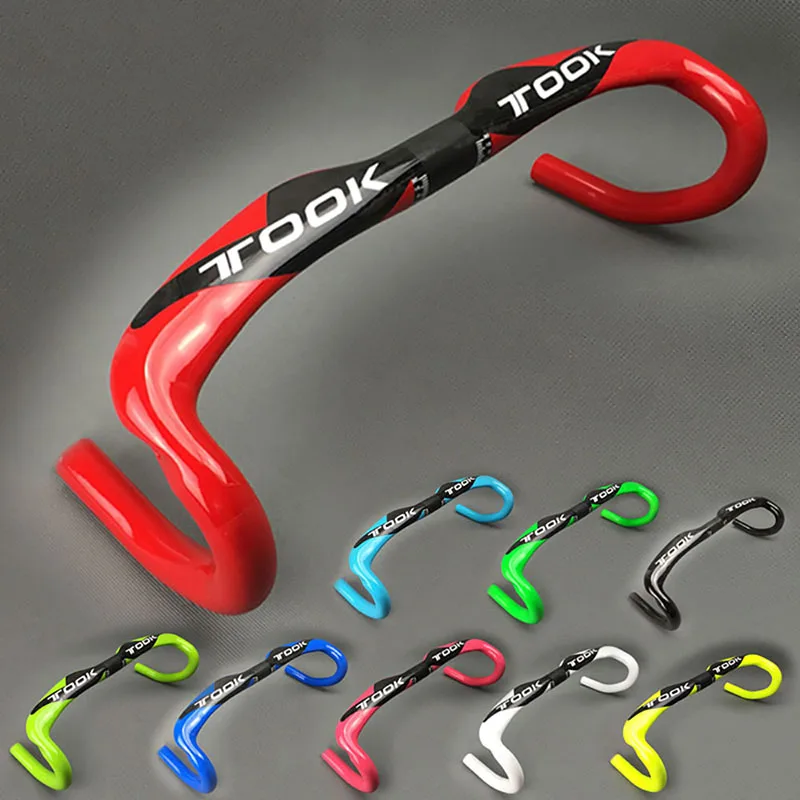 Bicycle Bent Handlebar Road Mountain Bike Racing Drop Bar Handlebar Full Carbon Fiber Light Weight Tough Fit for 31.8mm Caliber
Bicycle Bent Handlebar Road Mountain Bike Racing Drop Bar Handlebar Full Carbon Fiber Light Weight Tough Fit for 31.8mm Caliber