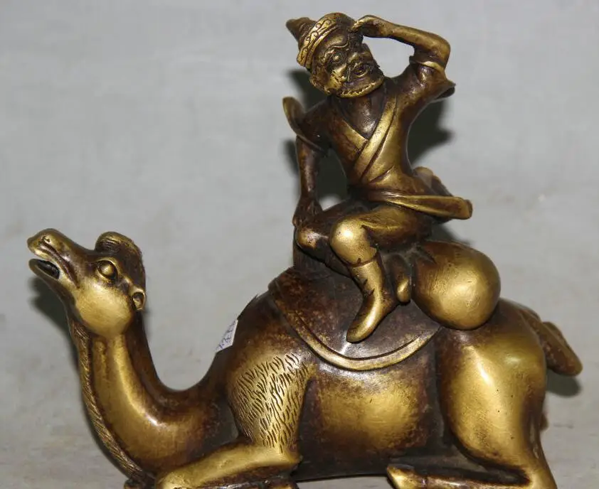Details about 7" Old Chinese Copper Man Human Businessman Ride Camel Llama Statue Sculpture
Details about 7" Old Chinese Copper Man Human Businessman Ride Camel Llama Statue Sculpture