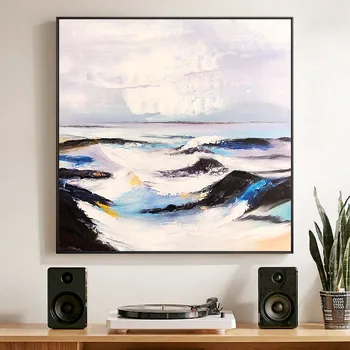 Canvas acrylic painting Modern Abstract Sea Wave original blue seascape quadros caudro texture Wall Art Pictures for living room
Canvas acrylic painting Modern Abstract Sea Wave original blue seascape quadros caudro texture Wall Art Pictures for living room