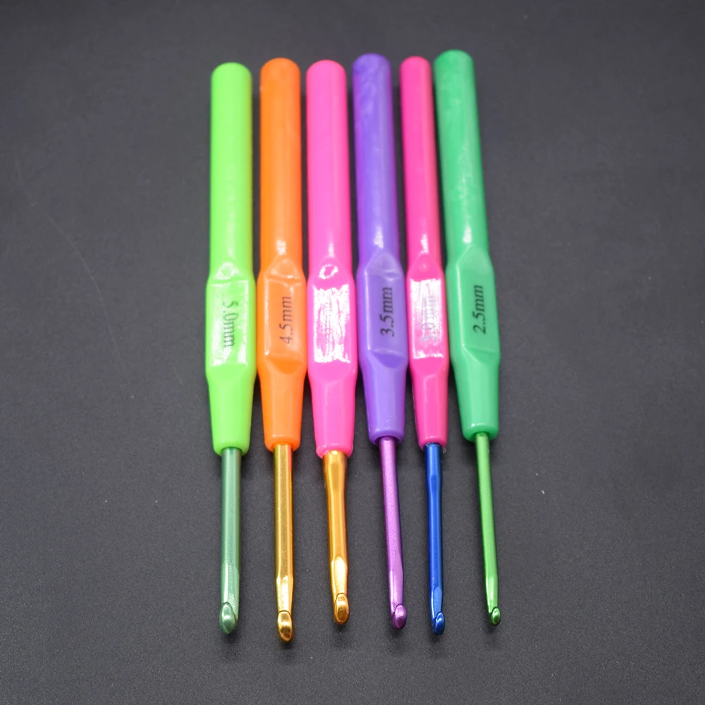 2018 New 6pcs Multicolor Knitting Needles Colorful Plastic Handle Aluminum Crochet Hooks Template Knit Needles Weave DIY Crafts
2018 New 6pcs Multicolor Knitting Needles Colorful Plastic Handle Aluminum Crochet Hooks Template Knit Needles Weave DIY Crafts