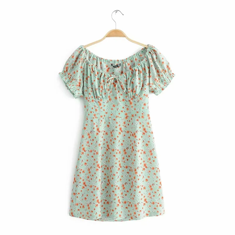 Boho Women Slash Neck Mini Dress Floral Print Bow Lace-Up Puff Sleeve Ladies Casual Holiday Dresses 2019 Beach Vestidos
Boho Women Slash Neck Mini Dress Floral Print Bow Lace-Up Puff Sleeve Ladies Casual Holiday Dresses 2019 Beach Vestidos