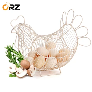 Chicken Design Egg Basket White Metal Wire Quail Egg Storage Container Vintage Farmhouse Kitchen Food Fruit Storage Basket
Chicken Design Egg Basket White Metal Wire Quail Egg Storage Container Vintage Farmhouse Kitchen Food Fruit Storage Basket