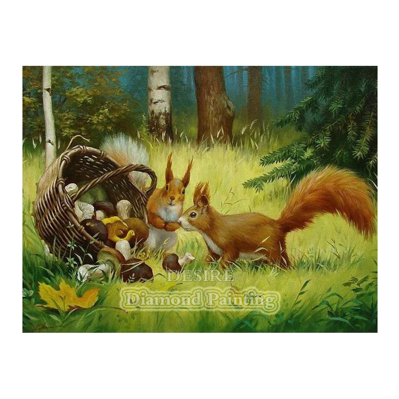 Desire Squirrel Mushroom 5D DIY Diamond Painting Cross Stitch Diamond Embroidery Needlework Full Square Drill Home Decor PT3572
Desire Squirrel Mushroom 5D DIY Diamond Painting Cross Stitch Diamond Embroidery Needlework Full Square Drill Home Decor PT3572