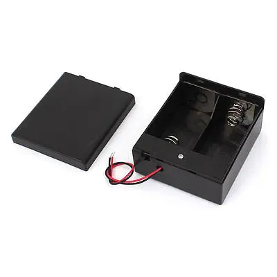 1PC 2 Slots D Size 3V Battery Storage Case Box Holder with Cover Switch and Lead Wire
1PC 2 Slots D Size 3V Battery Storage Case Box Holder with Cover Switch and Lead Wire
