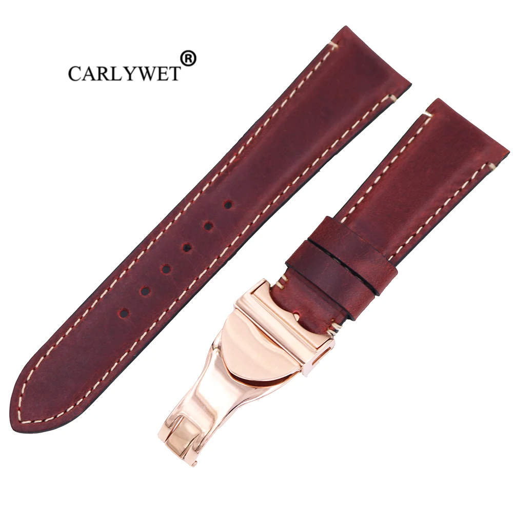 CARLYWET 22mm High Quality Genuine Leather Replacement Wrist Watchband Strap Belt Loops Band Bracelets For IWC Tudor Breitling
CARLYWET 22mm High Quality Genuine Leather Replacement Wrist Watchband Strap Belt Loops Band Bracelets For IWC Tudor Breitling