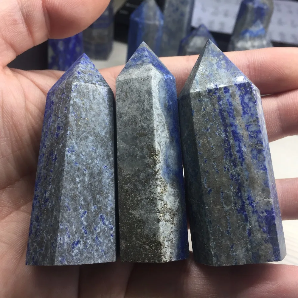 3 Pieces 100% Natural Lapis Lazuli Wand Point Reiki Meditation Chakra Healing Stone for Home Decoration Clear Negative Energy
3 Pieces 100% Natural Lapis Lazuli Wand Point Reiki Meditation Chakra Healing Stone for Home Decoration Clear Negative Energy