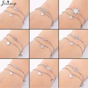 Jisensp Multilayer Stainless Steel Adjustable Bracelets Bangles for Women Bohemian Butterfly Animal Bracelet Round pulseira
Jisensp Multilayer Stainless Steel Adjustable Bracelets Bangles for Women Bohemian Butterfly Animal Bracelet Round pulseira