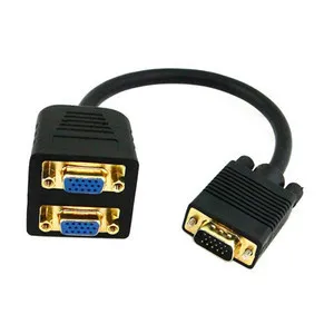CYDZ RGB VGA SVGA Male to 2 VGA HD 15 Female Splitter Adapter Extension Cable Black
CYDZ RGB VGA SVGA Male to 2 VGA HD 15 Female Splitter Adapter Extension Cable Black