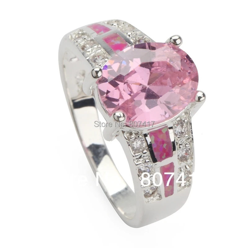 SHUNXUNZE Pink Cubic Zirconia and pink opal Noble women engagement Wedding rings alliance Silver Plated Rings R109 size 6 7 8 9
SHUNXUNZE Pink Cubic Zirconia and pink opal Noble women engagement Wedding rings alliance Silver Plated Rings R109 size 6 7 8 9