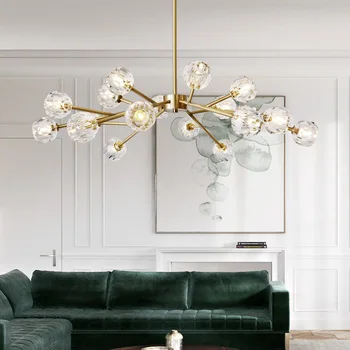 Modern Design Chandelier lighting High Quality K9 Crystal Chandelier Light hanging lamp Lustre Lampara for Living room Bedroom
Modern Design Chandelier lighting High Quality K9 Crystal Chandelier Light hanging lamp Lustre Lampara for Living room Bedroom