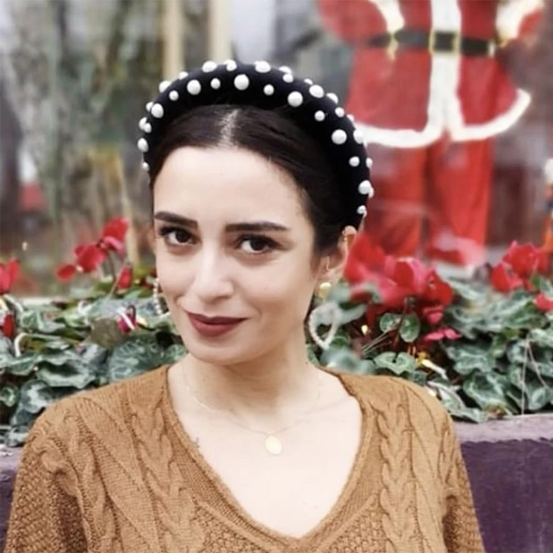 Haimeikang Solid Pearly Velvet Hairbands Women Fashion Headband Girls Hair Accessories Wide Head Band Plastic Hair Hoop 2019
Haimeikang Solid Pearly Velvet Hairbands Women Fashion Headband Girls Hair Accessories Wide Head Band Plastic Hair Hoop 2019