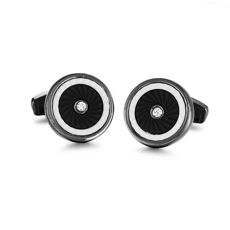 French Shirt Fashion Cufflinks for Men's Brand Cuff links Buttons Black round High Quality 2018 New Arrival Jewelry
French Shirt Fashion Cufflinks for Men's Brand Cuff links Buttons Black round High Quality 2018 New Arrival Jewelry