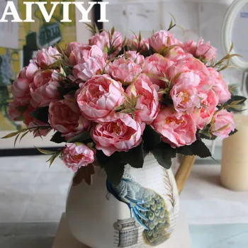 1 Bouquet Pretty Wedding Party Mini Peony Silk Artificial Flower Bride Bouquet For Home Wedding Party Garden Decoration 
1 Bouquet Pretty Wedding Party Mini Peony Silk Artificial Flower Bride Bouquet For Home Wedding Party Garden Decoration