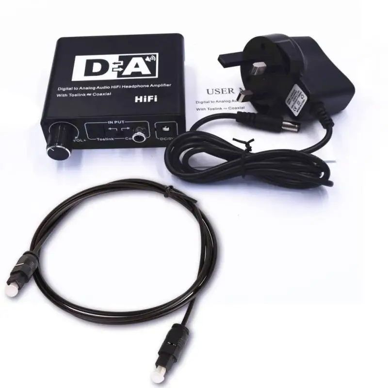 

192kHz DAC Converter Digital to Analog Converter Volume Control for Xbox DVD Blu-ray PS3 PS4 AV Amps Cinema Systems S01