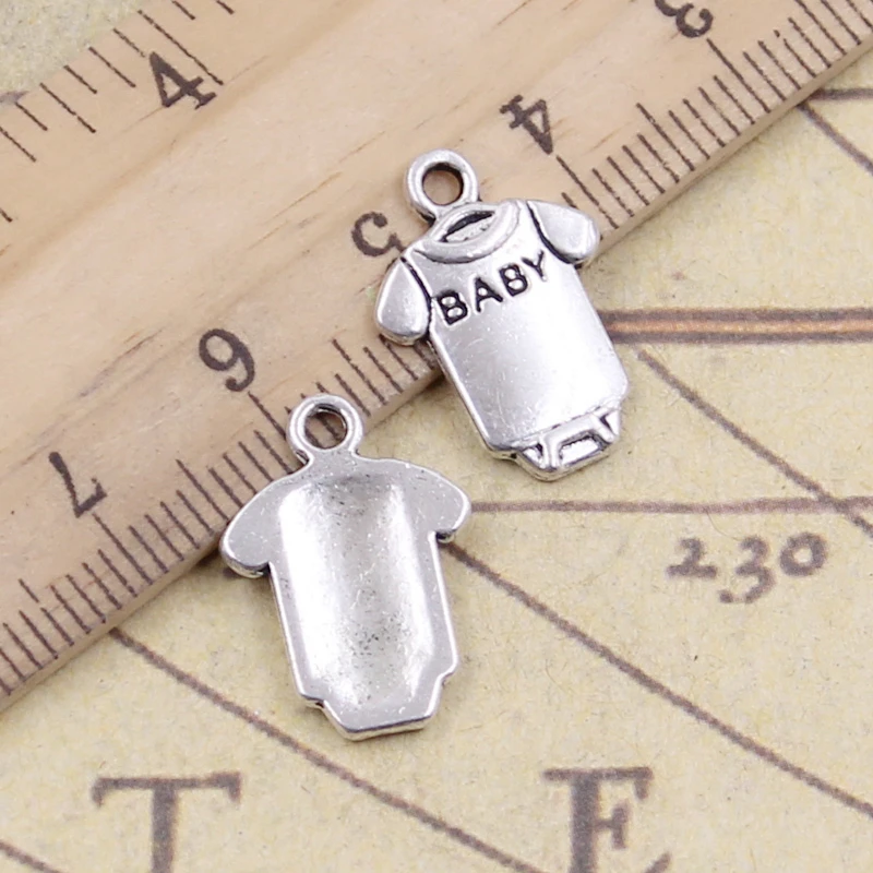10pcs Charms baby onesie coverall cloth 17x12mm Tibetan Silver Plated Pendants Antique Jewelry Making DIY Handmade Craft
10pcs Charms baby onesie coverall cloth 17x12mm Tibetan Silver Plated Pendants Antique Jewelry Making DIY Handmade Craft