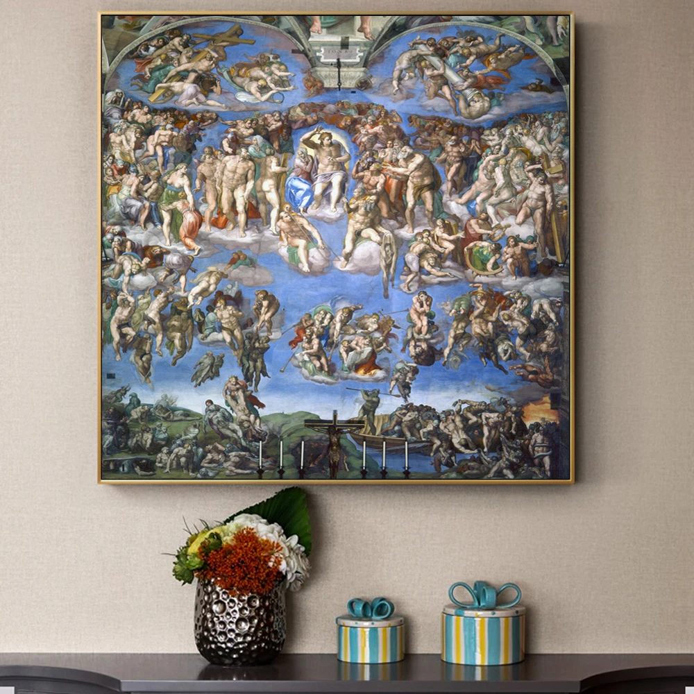 The Last Judgment Paintings On The Wall By Michelangelo Reproductions Christian Wall Art Canvas Pictures For Living Room Cuadros
The Last Judgment Paintings On The Wall By Michelangelo Reproductions Christian Wall Art Canvas Pictures For Living Room Cuadros